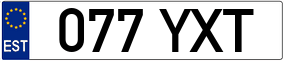 Trailer License Plate